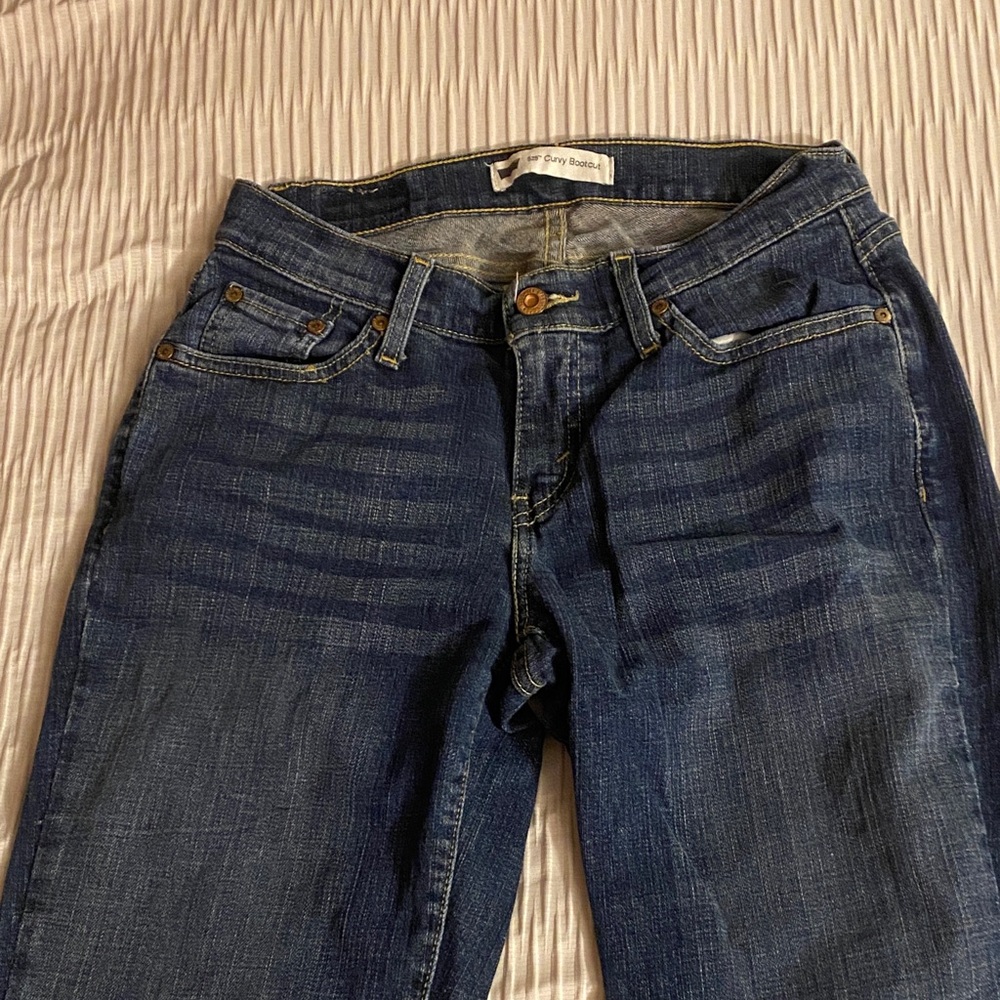 Levi's Women's Flare Jeans - Dark Blue